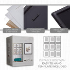 Sheffield Home 9 Piece Gallery Wall Frame Set, 11x14 in. matted to 8x10 in. (Matte Black)