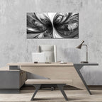 Abstract Wall Art for Living Room Black and White Pictures Wall Art Bedroom,Home Office Wall Decor 20 x 40 Inch