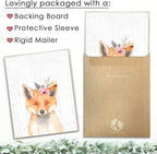 DREAM BIG PRINTABLES Woodland Animals Nursery Wall Art Prints (Set of 6) - Unframed - 8x10s | Farmhouse Boho Art - Great Baby Shower Gift - Unisex for Boys and Girls - Kids Bedroom Decor