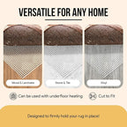 Non Slip Area Rug Gripper 2x3 Feet, Rug Gripper for Hardwood Floors, Laminate, Vinyl, Stone & Tile, Anti Slip Area Rug Pad for Under Rugs