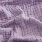 EMME Cotton Blanket Queen Size for Bed Soft Large Muslin Bed Blankets 80"x90" Lightweight Breathable All Season Gauze, Lavender