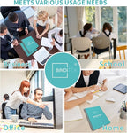 Binditek 100 Pack 6 Mil PVC Binding Report Covers, 8.5 x 11 Inches, Letter Size, Square Corners, Un-Punched, Office Supplies