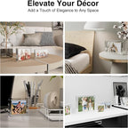 HOUSE DAY Acrylic Picture Frames 4x6, 3 Pack Magnetic 4 x 6 Picture Frame, Double Sided Clear 4x6 Photo Frame with Microfiber Cloth, Frameless FreeStanding 4x6 Frame Gift for Desktop Display