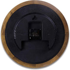 Kesin Wall Clock Wood 14 Inch Silent Wall Clocks Large Decorative Battery Operated Non Ticking Analog Retro Clock for Living Room, Kitchen, Bedroom