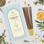 Frankincense and Myrrh Incense Sticks, Organic Hand Dipped 100 Sticks with Natural Herbs & Aromatic Ingredients, Burn Time 45 to 60 Minutes, Incense for Positivity, Yoga, Meditation, Spiritual Gift