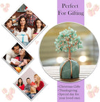 Green Aventurine Crystal Tree with Green Aventurine Stone Base Tree of Life Decor for Bedroom, Birthday Gifts for Women, Sister Gift, Birthday Gifts for Mom, Cute Home Decor Housewarming Present