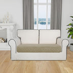 Easy-Going Sectional Couch Covers for Dogs L Shape Sofa Cover Reversible Sofa Slipcover Chaise Lounge Cover Furniture Protector Cover for Pets Dog Cat (30 x 50 inches, Beige/Beige)