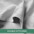 California King Sheets by Pure Bamboo, Genuine 100% Organic Viscose Derived from Bamboo Bed Sheet Set, Soft & Cooling, Double Stitching, Lifetime Quality Promise (California King, Jacquard White)