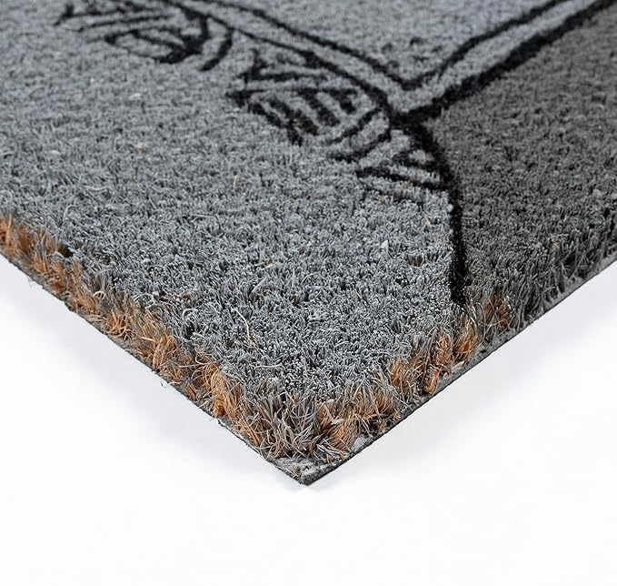 Gertmenian Nightmare Before Christmas Coir Doormat - 2x3 Welcome Mat (2-Pack), Ideal for High Traffic Areas in Front Door, Garage, Entryway - Welcome Nightmare/Jack & Sally, 80005