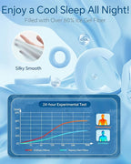 MASTERY MART Adjustable Memory Foam Pillow for Neck Pain Relief, Cooling Cervical Pillow, Thin Orthopedic Bed Pillow for Side Back Stomach Sleeper - 63x40cm