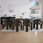 Green Sherpa Dining Chairs Set of 6, Modern Barrel Dining Room Chairs Upholstered Faux Fur Accent Chair with Arms and Round Back for Living Room Kitchen Armchair No Assembly Needed