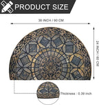 CHICHIC Entrance Door Mat Large 24 x 36 Inch Entry Way Doormat Front Door Rugs Outdoors Heavy Duty Welcome Mat Non Slip Rubber Back Low Profile for Garage, Patio, High Traffic Area, Grey