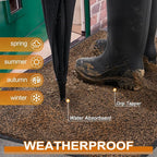 Mibao Front Door Mat, Dirt Trapper Welcome Mat for Outdoor Indoor, Non-Slip Waterproof Doormat, Durable Machine Washable Low Profile Entry Rug for Back Door Outside Patio Porch, 48" x 24", Brown