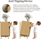 57" Long Dresser for Bedroom, 7-Drawer Fluted Chest, Wide Wood Storage Dresser with Metal Slides and Handles, Stable Base, Modern Clothes Organizer for Primary Suite, Guest Room, Nursery