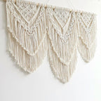 Achart Macrame Wall Hanging Large- Boho Wall Decor- large wall art- Wall Decor Living Room- Macrame Tapestry Boho Decor for Bedroom (Beige-H)
