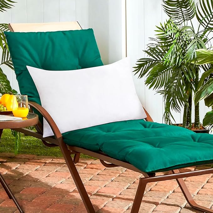 ROYALE LINENS 12 X 24 Pillow Insert - Down Alternative Throw Pillows Insert - Rectangle Pillow Pack of 1 White - Bed & Couch Pillows - Inner Cushion for Bed, Cushion for Living Room - Shams Stuffer