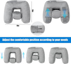 BALAPET Ear Pillow，Ear Piercing Pillow for Side Sleepers with Adjustable Ear Holes， Memory Foam Comfort Side Sleeper Pillow for Ear Pain, Earplugs, and Headphone，Ear Guard Pillow