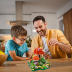 Mushroom House Micro Building Blocks，2798 PCS Mini Flower House Architecture Building Set for Adults Teens，Garden House Buiding Toy with Small Animal Models，Creative Collectible Gifts for 14+