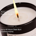 Santal Reserve Luxury Scented Candles, 9oz Soy Wax Candles for Home Scented, Sandalwood, Amber, Iris & Leather Scent, Long Burning Time, Gifts for Women, Men, Sister, Teacher