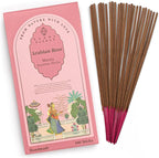 Incense Sticks, Rose Arabic Incense, Pack of 100 Stick, Hand Rolled Aromatic Masala Made with Natural Ingredients, 45-60 Minute Burn Time, Best for Home Fragrance, Meditation, Yoga, Spiritual Healing