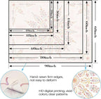 Fowocu Boho Floral Mandala Tapestry for Bedroom Aesthetic Pink Bohemian Flower Wall Tapestry Watercolor Hippie Indian Small Tapestries Wall Hanging for Living Room Dorm Decor 40 x 30 Inch