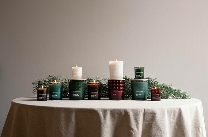 Skandinavisk SNÖ 'Snow' Scented Candle with 2 Wicks, Special Edition, Scent Notes: Frozen Forests and Frosted Berries, The Sharp Breath of Subzero Skies, Vegan Formula, 12.3 oz.