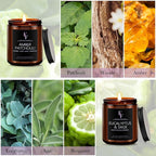 Scented Candles Set, Candles for Home Scented Soy Wax Candle, 4 Pack 28 Oz Aromatherapy Candles Gift Set for Women Men (Patchouli/Vetiver/Sage/Rose)