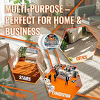 YONGJIN Double Sided Carpet Tape - Heavy Duty Rug Tape Gripper for Hardwood Floors No Damage, Secures Area Rugs, Laminate & Tile (1.41Inch + 2Inch, 2 Rolls, Total 20 Yards)