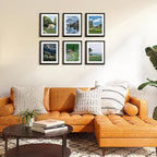 FIXSMITH 8.5x11 Picture Frame Set of 4, Photo Frame with HD Plexiglass, Display Pictures 6x8 with Mat or 8.5x11 Without Mat, Black Picture Frames Collage Wall Decor, Gallery Wall Frame