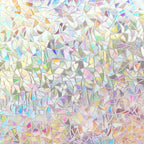 Volcanics Rainbow Window Film - Static Clings, 3D Decals & Stickers for Glass Doors, Heat Control & Anti UV, 35.4 x 157.4 Inches