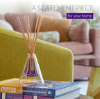 Agraria Lavender & Rosemary Reed Diffuser Set, 12 Reeds Essential Oil Scent Diffuser for Home Fragrance, Gift Box