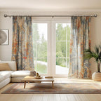 2 Pack Silver Curtain Rods for Windows 28 to 48 Inch,1'' Diameter Drapery Rods with Leaf Pattern Finials,Boho Adjustable Heavy Duty Curtain Rods Set,18-60'',Retro Silver