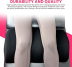 Ergonomic Leg Pillow for Leg and Knee Support | Premium Memory Foam Knee Pillow for Beauty Salon Or Home | Bolster Pillow for Legs Helps Comfort Enhancement, Legs & Lower Back Pain Relief (Black)