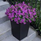 20 Bundles Artificial Flowers for Outdoor Fake Plants for Spring Decoration,Faux Eucalyptus Flowers for Planter UV Resistant Lifelike for Home Porch Garden（Fuchsia）