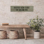 Generic Funny Wood Sign Coffee Bar Love is Brewing Rustic Wooden Hanging Sign Home Farmhouse Kitchen Wall Decoration 16 x 6 Inch