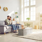 Sorbus Storage Ottoman Bench – Collapsible/Folding Bench Chest with Cover – Perfect Toy and Shoe Chest, Hope Chest, Pouffe Ottoman, Seat, Foot Rest, – Contemporary Faux Suede (Gray)