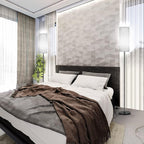 PARTPHONER Modern Standing Lamp with Lampshade, Minimalist Tall Lamp with Foot Switch for Living, Bedroom, Kids Room, Office