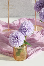 Floroom 12pcs Lilac Faux Silk Mums Artificial Flowers Bulk Fake Chrysanthemums with Stems for DIY Wedding Table Centerpieces Floral Arrangements Vase Fillers Home Decorations