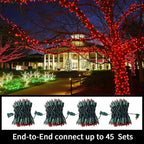 60 Count Red -String Lights - LED Christmas Lights, Mini led Lights for Indoor Outdoor Home Holiday Party Wedding Independence Day Decoration