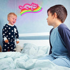 Rainbow Cat Neon Sign with USB Powered,Dimmable Led Colorful Sign Cat Neon Light for Kids Gifts Bedroom Bar Decoration(16.54 * 11.02In)