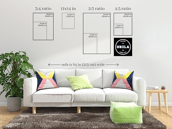 StudioUBILA Dublin Wall Art Poster, Decorative Cityscape Landscape Art Prints, Home Decor Wall Art Print for Bedroom Living Room Kitchen Decorations, Unframed