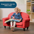 Children's Factory As We Grow Toddler Sofa, Flexible Seating for Daycare or Preschool, Kids Reading Couch, Playroom Furniture, Red