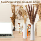 12 Pieces White Ceramic Vases for Home Decor 7.09 inch Tall Vases for Centerpieces Modern Floral for Wedding Party Event Home Office Decoration (Modern)