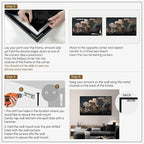 SIGNWIN 30"x60" Extra Large Framed Wall Art Silhouetted Trees at Dusk, Dramatic Forest and Cloudscape for Home Living Room Bedroom Decor (Frame Assembly Required)