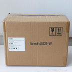 TRIROCKS Set of 3 Vintage Candle Lanterns 10/14/19.5'' High Decorative Outdoor Lantern Metal Candle Holder with Tempered Glass for Home Living Room Garden Yard Parties Events Indoors Outdoors (White)