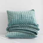 Secgo California King Comforter Set for Bed - Velvet Quilts California King Size, Black Bedspreads (120 * 110 Inch) with 2 Pillow Shams, Patchwork Reversible Lightweight Bedding