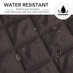 Easy-Going L Shape Sofa Slipcover - Reversible Sofa Cover for Pets & Furniture Protection (Large, Chocolate/Chocolate)