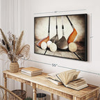 Elephant Stock Golf Sets Wall Art - Horizontal Framed Canvas - 1-Piece Mancave Wall Decor - Photography Sports Canvas Print - Yellow and Brown Decor for Wall - 40" X 27"