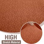 HDCAXKJ Sectional Couch Cover L Shape Stretch Sofa Covers Washable Jacquard Corner Couch Slipcover Non Slip Sectional Slip Cover U Shaped Furniture Protector for Pets Dogs (Rust Red, Small)