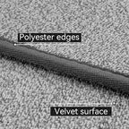 Runner Rug with Non Slip Rubber Backing, Washable Soft Floor Carpet for Kitchen, Hallway, Entryway Indoor, Bedroom, Laundry, Low Pile Area Rugs, Solid color with Pointillism style, 2*6 ft GREY